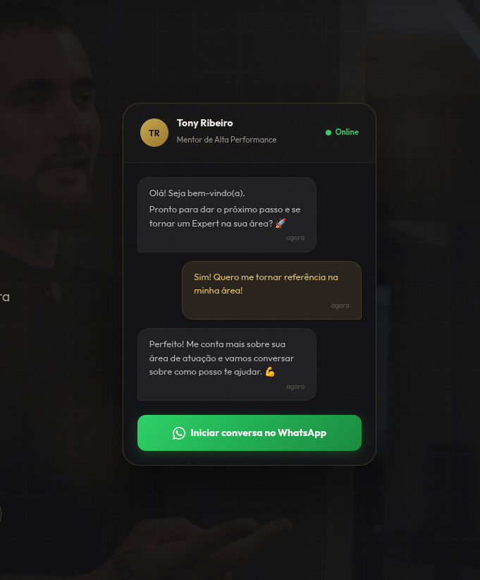 Site Tony Ribeiro — mentoria de alta performance